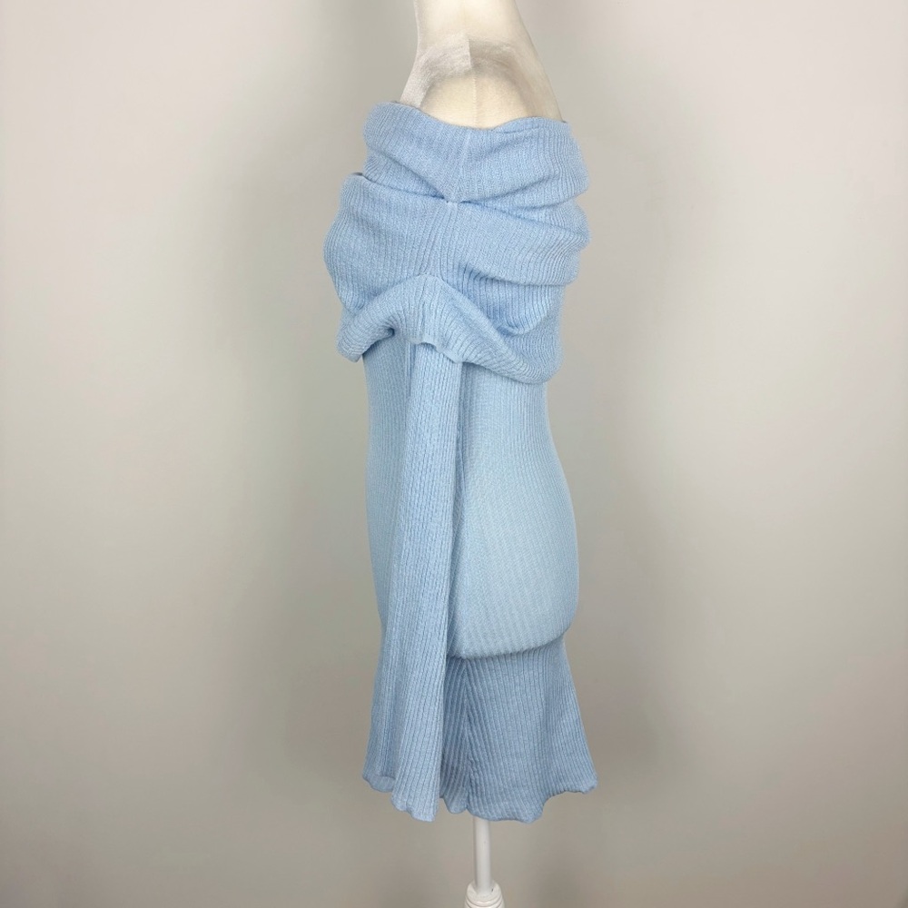 SER.O.YA Galli Mini Dress in Powder Blue Size L - Picture 4 of 12